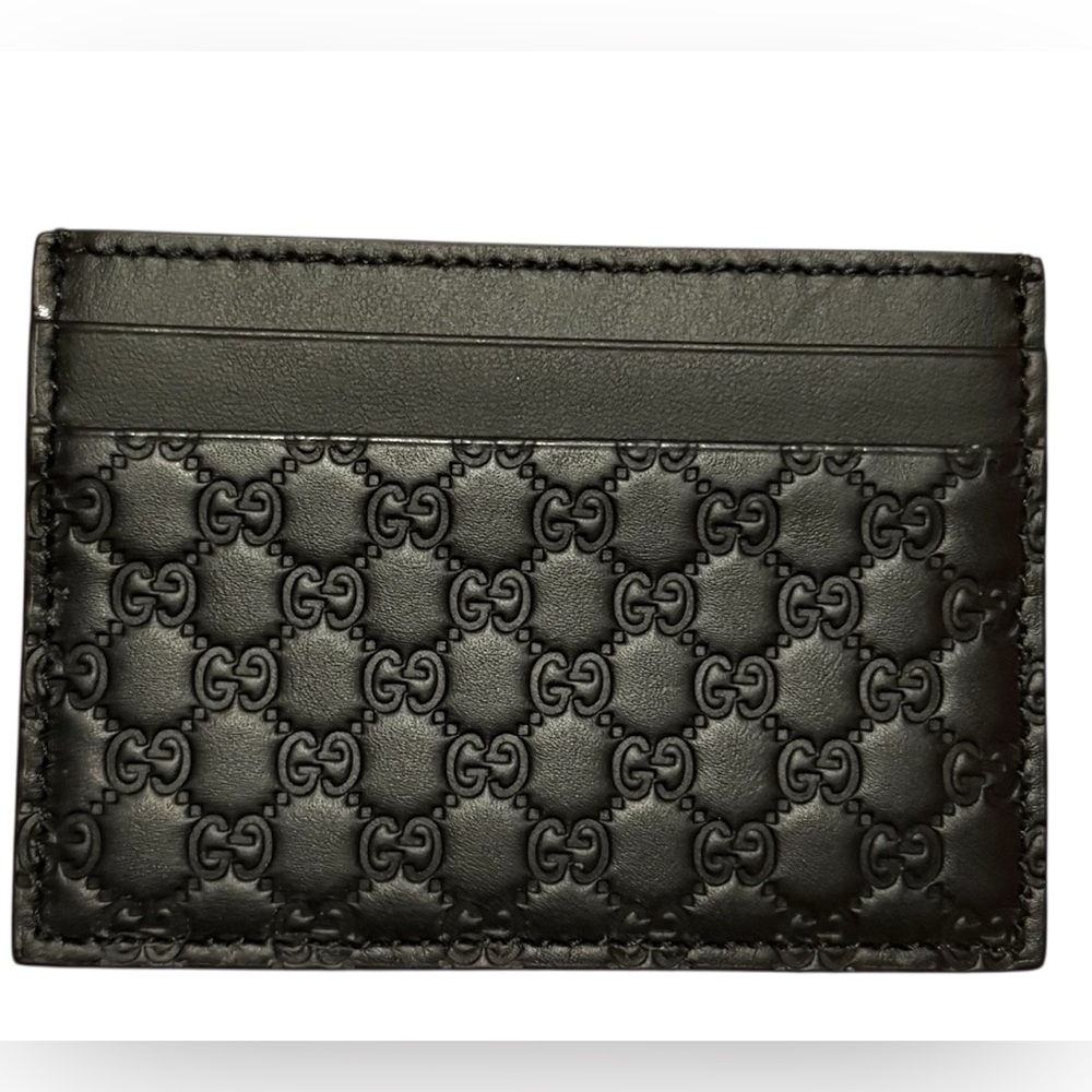🔴🔴NWOT Gucci Unisex Black Card Holder